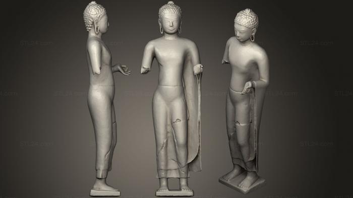 Статуэтки Будда (Будда 6, STKBD_0107) 3D модель для ЧПУ станка